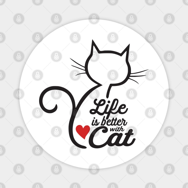 LIFE is better with CAT Magnet by Straycatz 